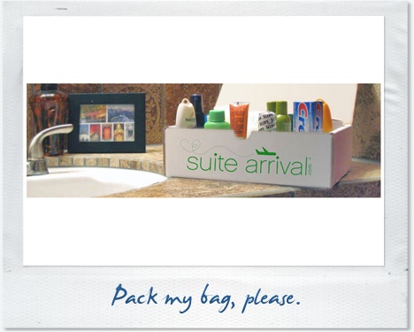 SuiteArrival envoie un kit de toilettes à votre hotel